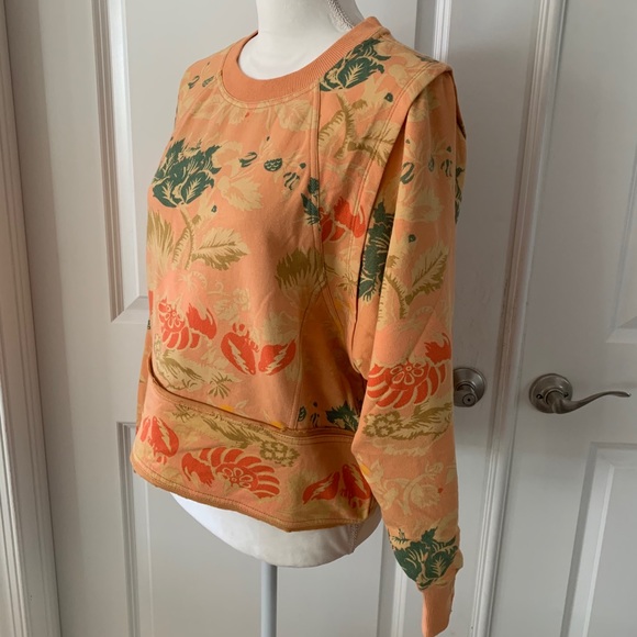 FREE PEOPLE Where Wind Blows Printed Sweatshirt - Picture 8 of 13